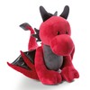 Nici 48081 Red Dragon Eldor 30 cm Standing Plush Cuddly Toy Dragonia