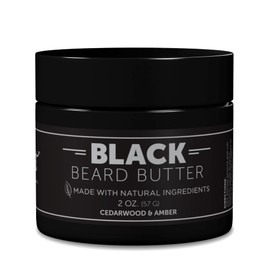 Detroit Grooming Co. Beard Butter for Men | Softens, Thickens & Hydrates with Safflower Oil & Shea Butter | Black Scent, 2oz