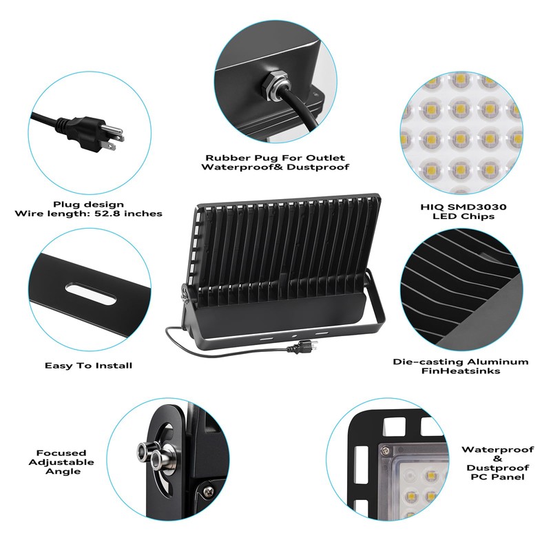New Upgraded 240W Led Stadium Flood Light 36000Lm with UL