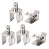 Sourcingmap 3mm-8mm Thickness Bathroom Shelf Glass Clip Clamp Bracket Support
