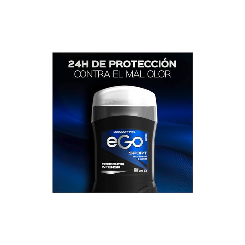Ego Desodorante para Hombre Sport en Barra 45 gr