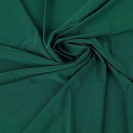 Matte Nylon Spandex Fabric 4 Way Stretch Tricot Milliskin for Sewing Swimsuit Activewear - 60 Inch Wide (Hunter Green, 2 Yards)