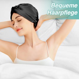 Beaulyn Silk Bonnet for Sleeping, 100% Real 22 Momme Mulberry Silk Bonnet, Sleep Cap Silk for Night Hair Protection, Women's Breathable Satin Sleeping Cap with High-Quality Elastic Band