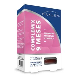 Complemix 9 Meses Suplemento 30 Capsulas 1.3 C/u Maklen Sabor Sin Sabor