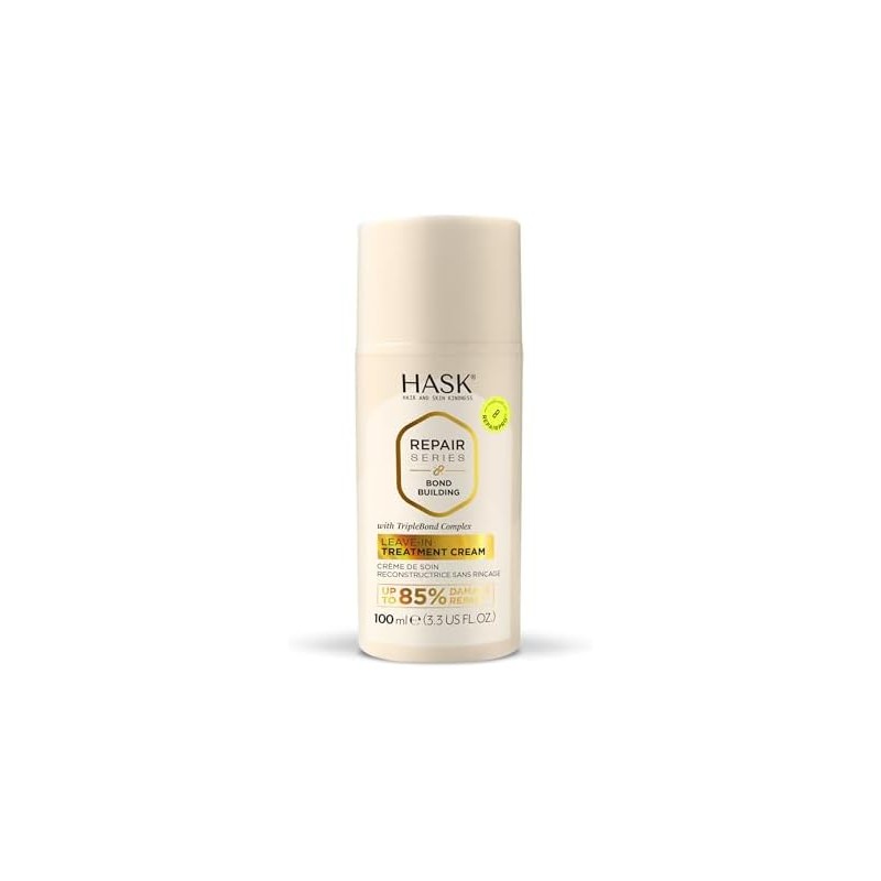 HASK, Crema Reparadora Sin Enjuague, Bond Building, Fortalece y Repara
