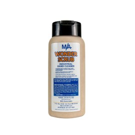 M/A Wonder Scrub - Industrial Strength Mechanic Hand Cleaner - All Natural Walnut Shell Soap - Tough on Grease, Dirt, Oil, and Paint (400 ml bottle)