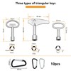 WISIRENT 9 pieces universal key tap key, universal key, tap