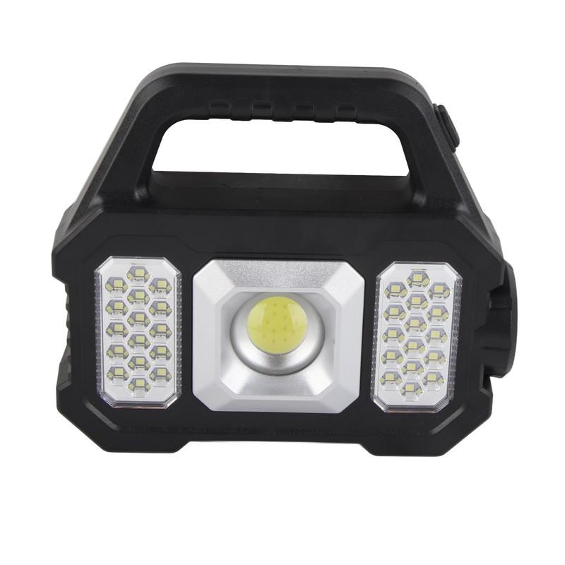Solar Outdoor Flashlight Portable Rechargeable Super Bright Waterproof Multifunction Work
