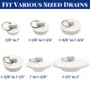 6 Pieces Drain Stopper, Bathroom Sink Stopper, Bathtub Drain Plug
