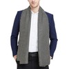 WANYING Men's Silk Scarf Artificial Silk Scarf Double Layers Long