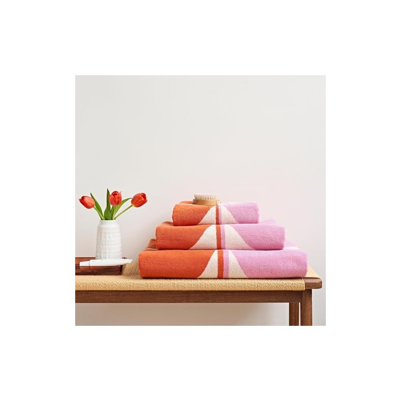 Orla Kiely Bloom Duo Blush Bath Towel 70 x 125