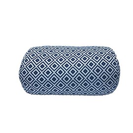 Bookishbunny Microbead Cylinder Bolster Roll Pillow 13" x 7" (NavyDiamond)
