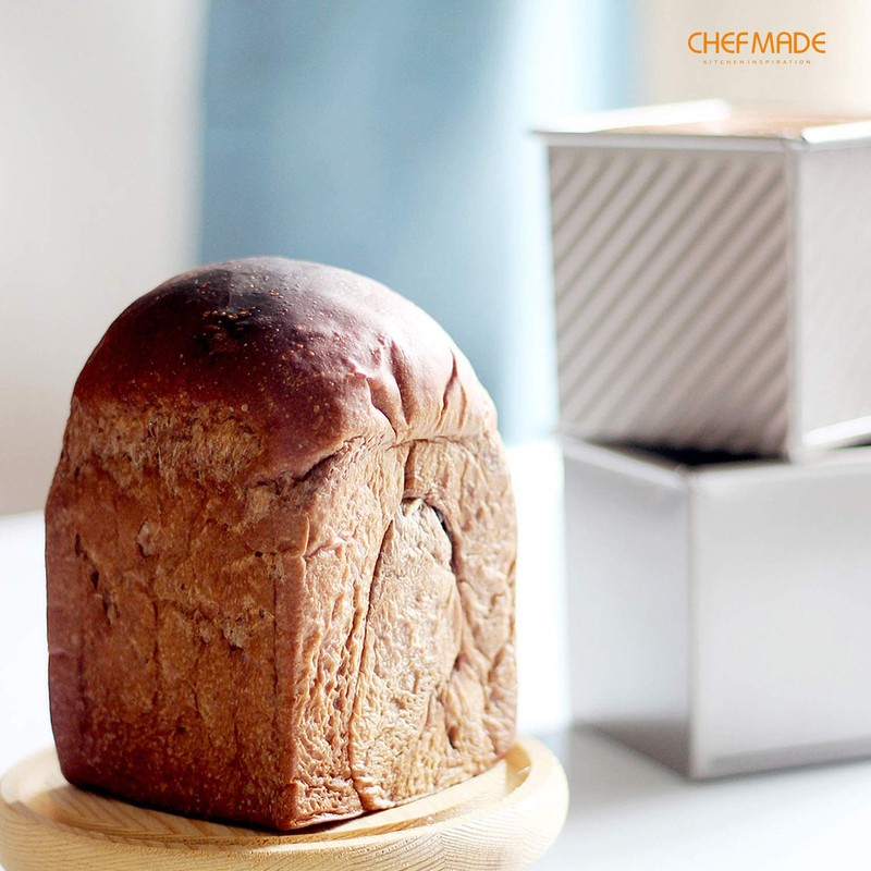 CHEFMADE Mini Pullman Loaf Pan with Lid, 0.55Lb Dough Capacity