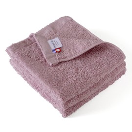 [oruta] Imabari Towel Certified Hand Towel Set of 3 Hotel Air Hot Towels, 13.0 x 13.4 inches (33 x 34 cm), Handkerchief, Made in Japan (Ash Purple)