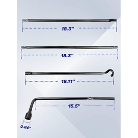 Xongjojo Spare Tire Tool Kit with Tire Jack Handle and Wheel Lug Wrench Compatible with 2007-2021 Tundra 2008-2021 Sequoia Spare Tire Removal Tool Kit