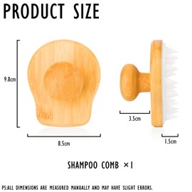 Sugeru® Kopfhaut Massagebürste Massage - 100% Plastikfrei | Scalp Massager - Anti-Schuppen Effekt - Haar Kopfmassage Spinne Bürste,Gadgets für frauen,Haarmassagebürsten (Weiß-1pcs)