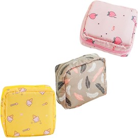 COLLBATH Bolsa De Almacenamiento Para Toallas Sanitarias Cremallera Oxford Pequeña y Portátil 3 Pcs