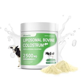 Allcoovita Calostro Bovino Liposomal En Polvo - Calostro Bovino Puro Para Humanos - Suplemento De Calostro Alimentado Con Pasto Para El Apoyo...      