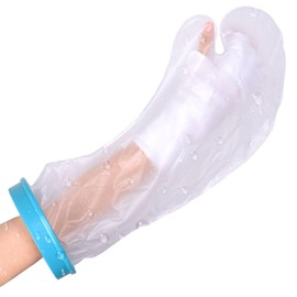 WNHTFAC Waterproof Cast Cover Arm Adult for Swimming, Cast Protector for Broken Hand, Reusable Adult Half Arm Cast Sleeve Bag Cast Cover for Shower Bath Arms Hands Wrist Finger to Keep Wounds Dry