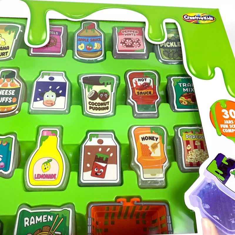 Creative Kids Nickelodeon Slime Mega Scented Grocery Set 30 Jars