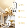 Haraqi 12 Pack G9 Halogen Bulbs 42W 230V 2800K Warm