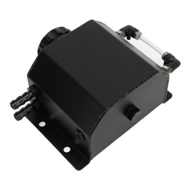 Upgrade your cooling system with the 1 Litre Aluminium Overflow Tank for Universal Coolant Reservoir (Black)