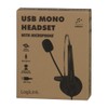 LogiLink HS0056 - Mono Headset, 1x USB-A Male, Microphone, Medium