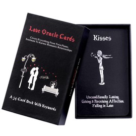 Love Oracle Cards,Twin Flame Oracle Cards,Tarot Cards for Beginners,Covers Twin Flame,Soulmate and Romantic Relationships,Guide You on The Journey of Love