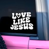 Love Like Jesus Car Decal, Christian Jesus Religious Gift Car