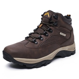 CC-Los Men's Waterproof Hiking Boots Outdoor Relaxed Fit Lightweight Black Size 12-12.5