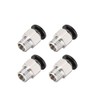 sourcing map Straight Pneumatic Push to Quick Connect Fittings 1/8NPT