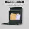 Ydocabinit Mailbox Wall Mount,Large Capacity Locking Mailbox for Outside,Galvanized Steel