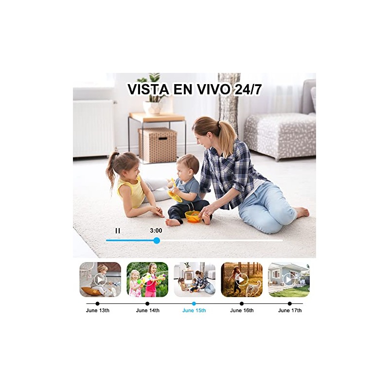E T EASYTAO C05 Cámara de Seguridad Exterior WiFi 3MP