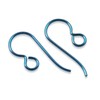 Hackberry Creek 10 Premium Turquoise Niobium Ear Wires - Blue