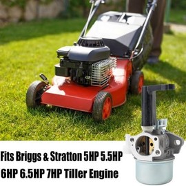696065 697422 Carburetor for BS 110402 110412 215369 5HP 5.5HP 6HP Tiller Engine Carb Rototiller Troy Generator Intek Motor w 491588S Flat Air Filter Cartridge