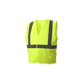 Pyramex RVHLM2910M RVHLM29 Series Vest All mesh hi-vis Lime Vest with Plain Bag - Size Medium