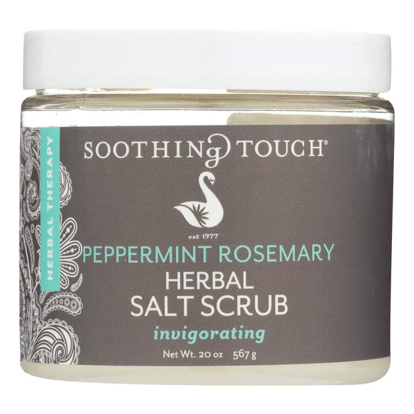 Soothing Touch Peppermint Rosemary Salt Scrub, 20 Ounce - 3 per case.3