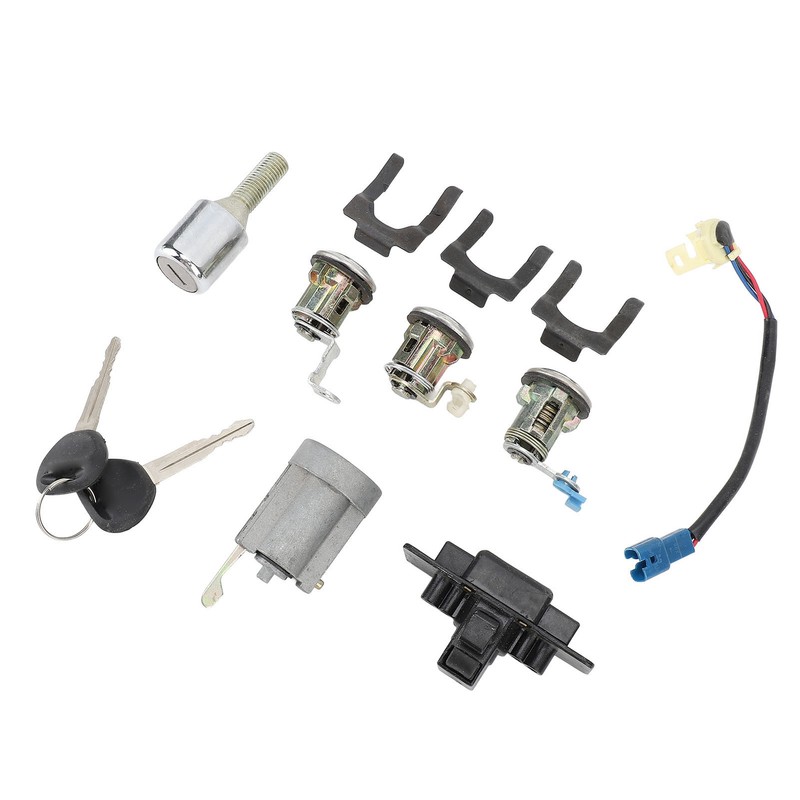 Car Full Lock Cylinder Key Set MR259111 Replacement for Mitsubishi