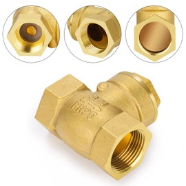 nutmanel Check Valve Female Thread Brass Check Valve 3/4 Inch Check Valve DN20 Internal Thread for Pipe Connections