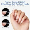 Modelones Medium Almond Nail Tips, 360pcs Pre-etched Clear Fake Nails