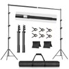EMART 10x10FT Backdrop Stand, Photo Video Studio Adjustable&Lockable Heavy Duty
