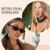 Guegine 3 PCS Oval Sunglasses Womens, Cat Eye Sunglasses Womens