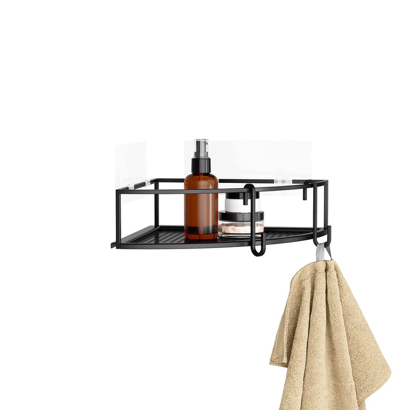 Umbra Cubiko Shower Corner Shelf, Metal Floating Shelves with Adhesive
