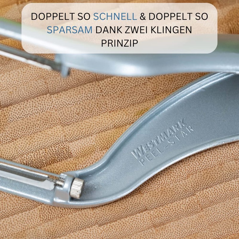 Westmark Vegetable and Double Peeler/Asparagus Peeler, Includes 2 Replacement Stainless