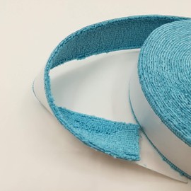 phalatina Thin Fiber Towel Grip Tape, Plenty of 32.8 ft (10 m), Badminton, Tennis, Squash, End Tape, Wrap Around 15 Times (Light Blue)