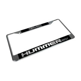 Eurosport Daytona- Compatible with - GMC Hummer EV - Chrome License Plate Frame