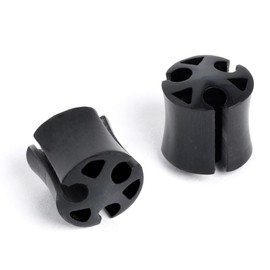 81stgeneration Women's Men's Black Horn Stretcher Plug Stud 10 mm 00 Gauge Hollow Tribal Earrings
