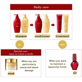 Premium Moist Repair Shampoo for Tsubaki Refill Pack 300 ml Set of 2