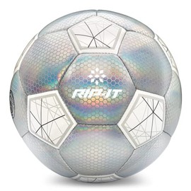 RIP IT Girls' Training Soccer Ball - #4 - Features Traditional 32 Panel Construction - Includes Winding Bladder for Long-Lasting Inflation