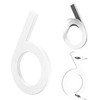 Yafimea House Number Plaque White 15 cm Large Mdoerne Made